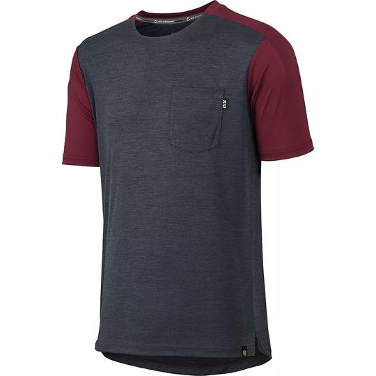 IXS Flow X Short Sleeve MTB Jersey 2022 - XXL} - Black Raisin, Black Raisin