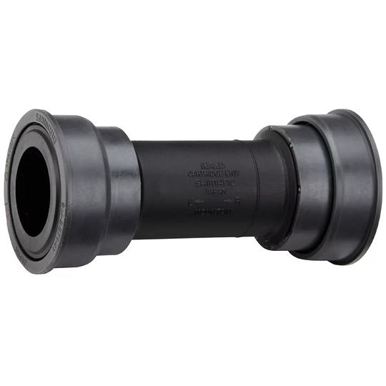 Shimano BB71 MTB Press Fit Bottom Bracket - 89.5/92mm - BB71 PF41 - 24mm Spindle} - Black, Black