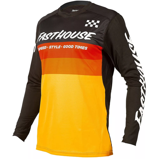 Fasthouse Kilo MTB Jersey AW21 - XXL} - Black-Yellow, Black-Yellow