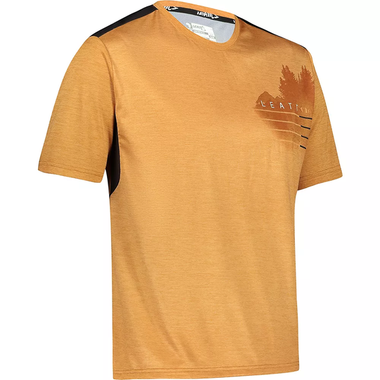 Leatt MTB Trail 1.0 Jersey - S} - Rust, Rust