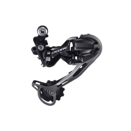 Shimano Deore M592 9sp Rear Derailleur - Long Cage} - Black, Black