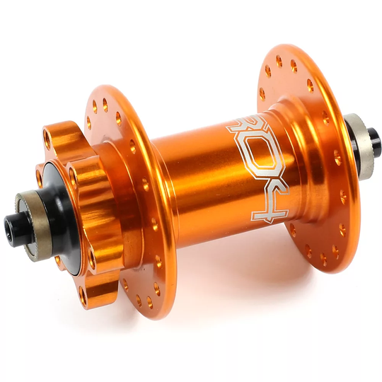 Hope Pro 4 MTB Quick Release Front Hub - 32h - QR Axle} - Orange, Orange
