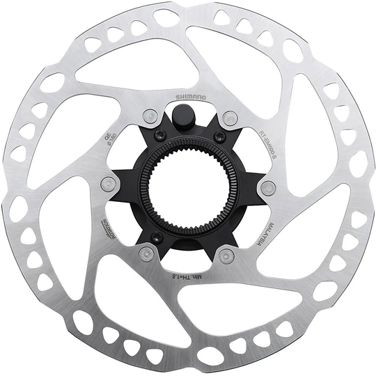 Shimano Steps EM600 Centre Lock Disc Brake Rotor - Silver - 160mm}, Silver