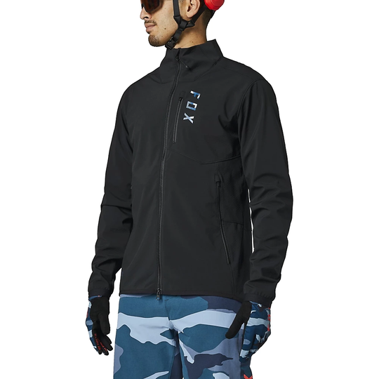 Fox Racing Ranger Fire Jacket 2021 - S} - black-blue, black-blue