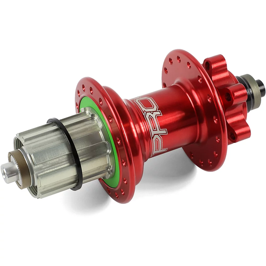 Hope Pro 4 MTB Quick Release Rear Hub - 28h - 135mm x QR Axle - Red, Red