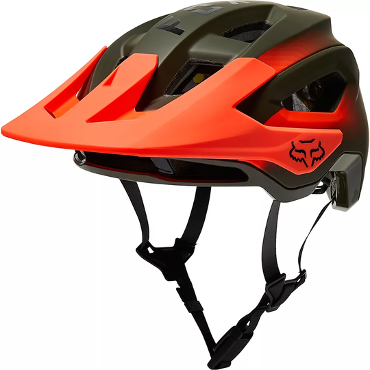 Fox Racing Speedframe Pro MTB Helmet (MIPS) - S} - Fade Olive Green, Fade Olive Green