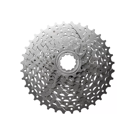 Shimano HG400 9 Speed MTB Cassette - Silver - 11-28t}, Silver