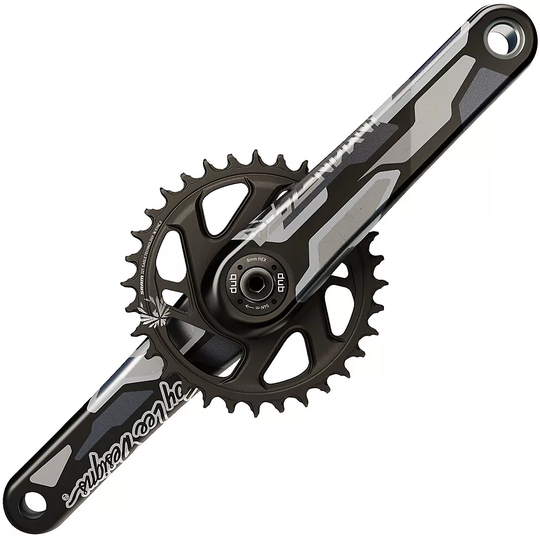 Truvativ Descendant CoLab TLD Eagle DH Crankset - Black - Direct Mount, Black
