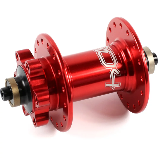 Hope Pro 4 MTB Quick Release Front Hub - 36h - QR Axle} - Red, Red