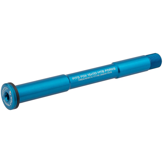 Wolf Tooth Axle for Fox Suspension MTB Fork - 110mm} - Blue, Blue