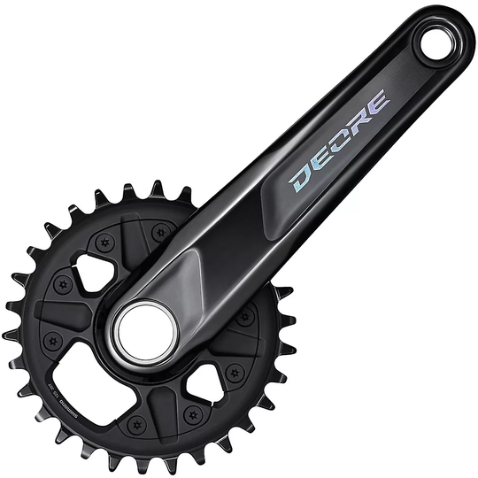 Shimano M6100 Deore 12 Speed MTB Single Chainset - Black - Direct Mount, Black