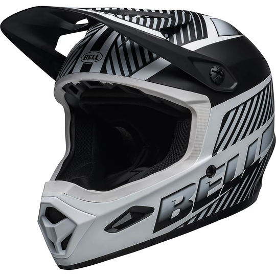 Bell Transfer Full Face Helmet 2022 - S} - Matte Black-White, Matte Black-White
