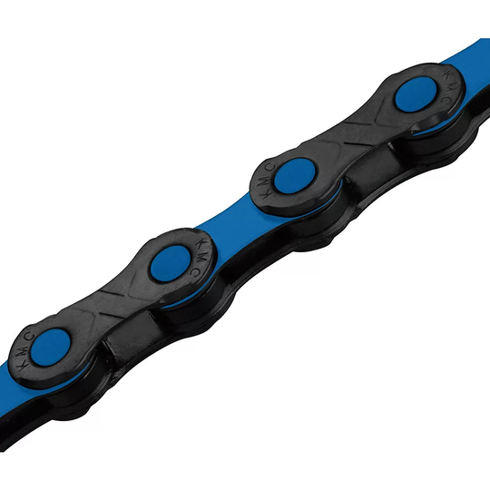 KMC DLC12 12 Speed Bike Chain - Black-Blue, Black-Blue