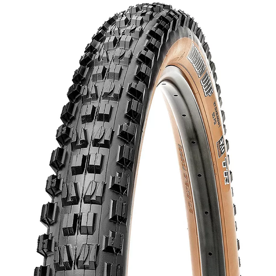Maxxis Minion DHF MTB Tyre - EXO - TR - Folding Bead - Skinwall, Skinwall