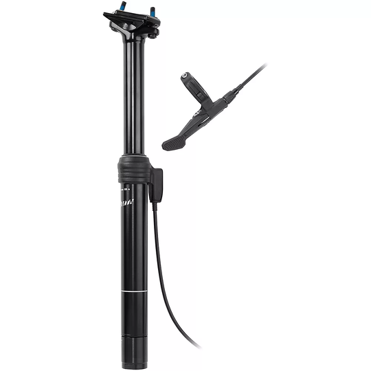 XLC External Dropper Seat Post - 125mm Drop - Black, Black