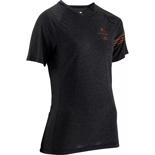 Leatt Women's MTB AllMtn 2.0 Jersey 2023 - XXL} - Black, Black
