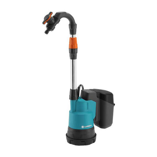 Gardena 2000/2 Sadevesipumppu mukana 2,5 Ah akku ja laturi