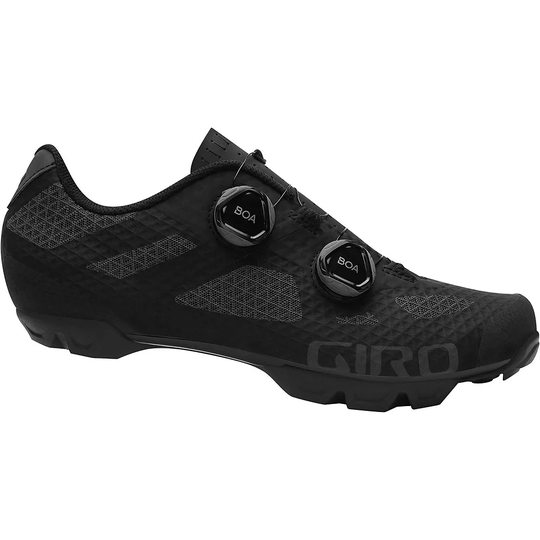 Giro Sector MTB Cycling Shoes - EU 44} - Black - Dark Shadow, Black - Dark Shadow