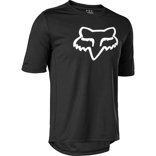 Fox Racing Youth Ranger Short Sleeve Cycling Jersey SS22 - XL} - Black, Black