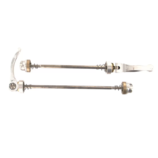 Hope Quick Release MTB Steel Skewers (Pair) - 100mm & 135mm} - Silver, Silver