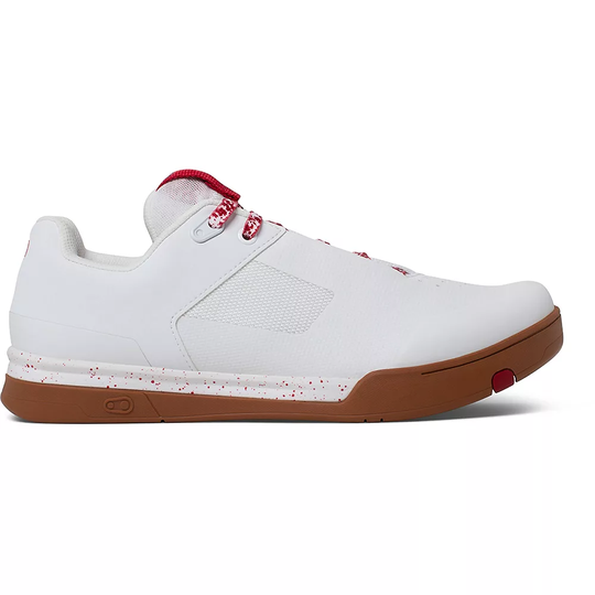 crankbrothers Mallet Lace MTB Clipless Shoes Splatter AW22 - UK 6} - White-Red, White-Red