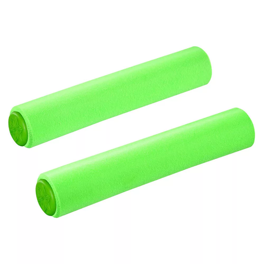 Supacaz Siliconez SL MTB Handlebar Grips - 130mm - Neon Green, Neon Green