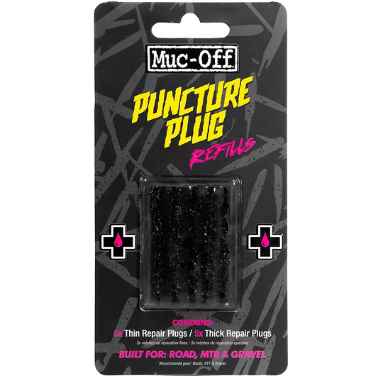 Muc-Off Puncture Plugs Tubeless Tyre Refill Pack - Black, Black