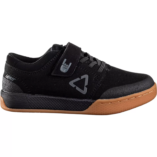 Leatt Junior 2.0 Flat Pedal Shoe 2023 - Kids UK 13} - Black, Black
