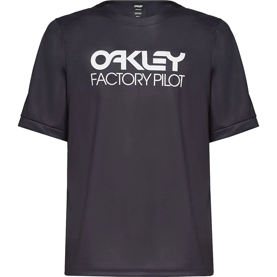 Oakley Factory Pilot MTB Short Sleeve Jersey AW22 - XXL} - Blackout, Blackout