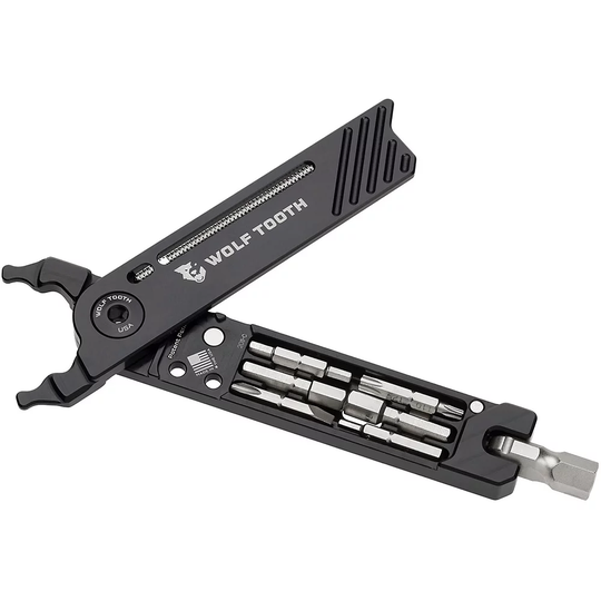 Wolf Tooth 8-Bit Pack Pliers Multi Tool - 17 Function} - Black - Black Bolt, Black - Black Bolt