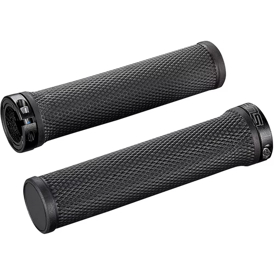 Supacaz Diamond Kush Dual Lock-On Grips - Black, Black