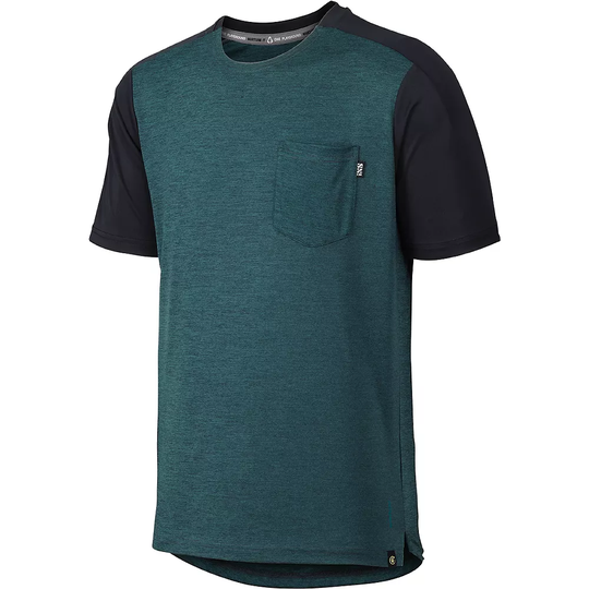 IXS Flow X Short Sleeve MTB Jersey 2022 - XXL} - Everglade Black, Everglade Black