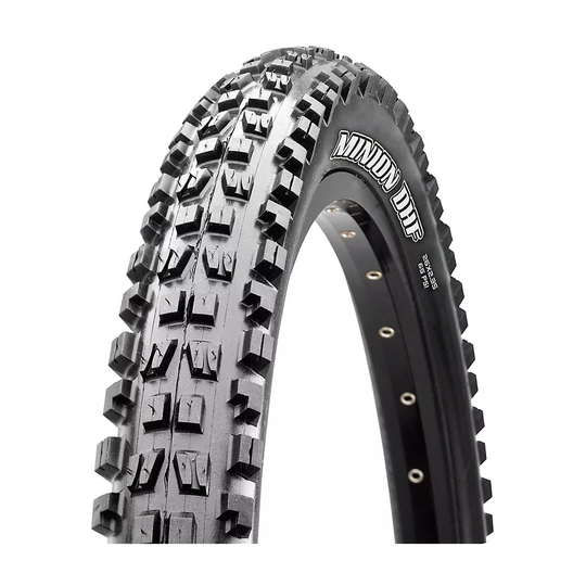 Maxxis Minion DHF MTB Tyre (3C-EXO+TR) - Folding Bead - Black, Black