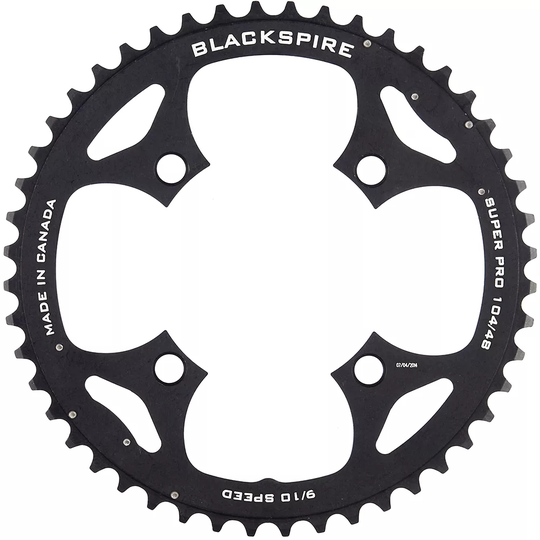 Blackspire Super Pro Outer Ramped MTB Chain Ring - 4-Bolt, Black