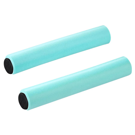 Supacaz Siliconez SL MTB Handlebar Grips - 130mm - Celeste, Celeste