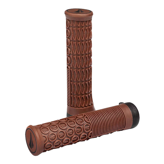 SDG Thrice Lock On MTB Handlebar Grips - 31mm} - Brown, Brown