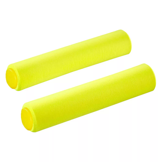 Supacaz Siliconez SL MTB Handlebar Grips - 130mm - Neon Yellow, Neon Yellow