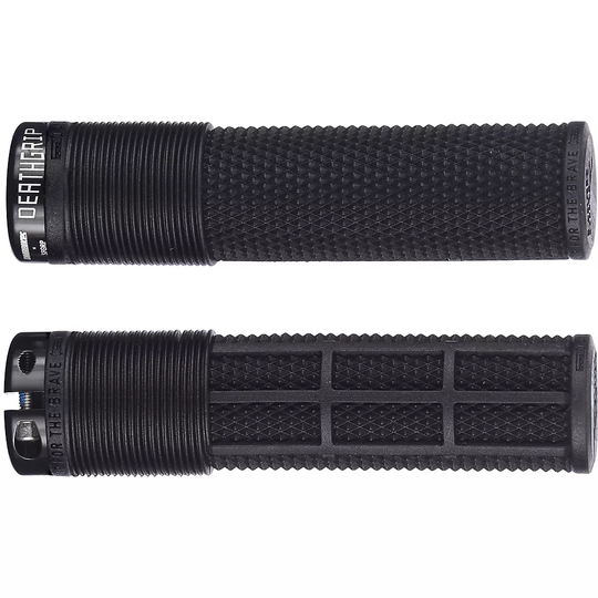 DMR Brendog Death Grip Flangeless MTB Grips - 135mm - Black, Black