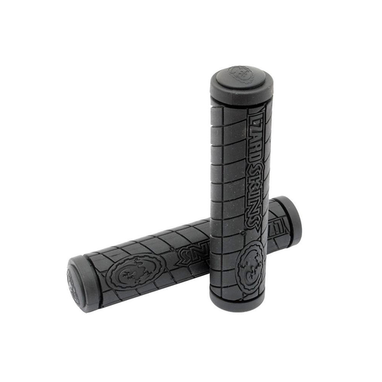 Lizard Skins Logo Single Compound MTB Handlebar Grips - 130mm} - Black, Black