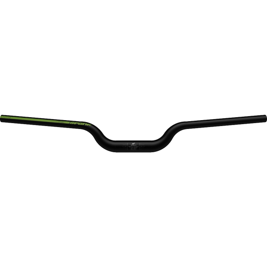 Spank SPOON 35 Skyscraper MTB Riser Handlebar - Black-Green - 35.0mm, Black-Green