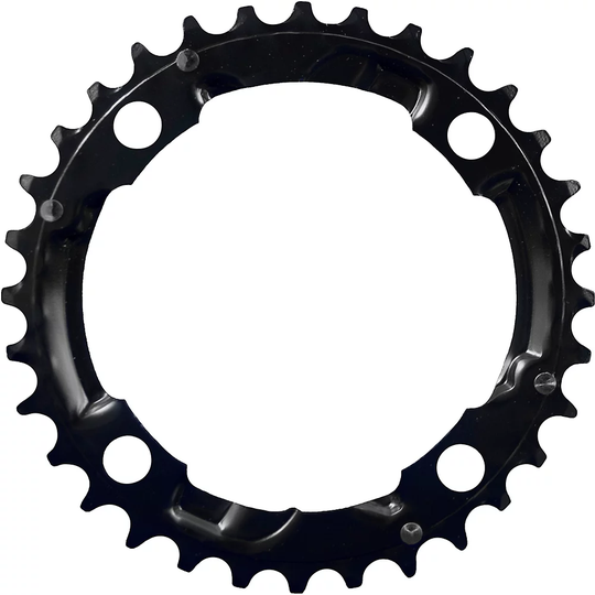 FSA Stamped M10 10 Speed MTB Chain Ring - 4-Bolt - Black, Black