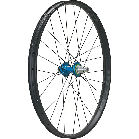Hope Custom i35 MTB Boost Rear Wheel - 12mm x 148mm 28H - Black and Turquoise, Black and Turquoise