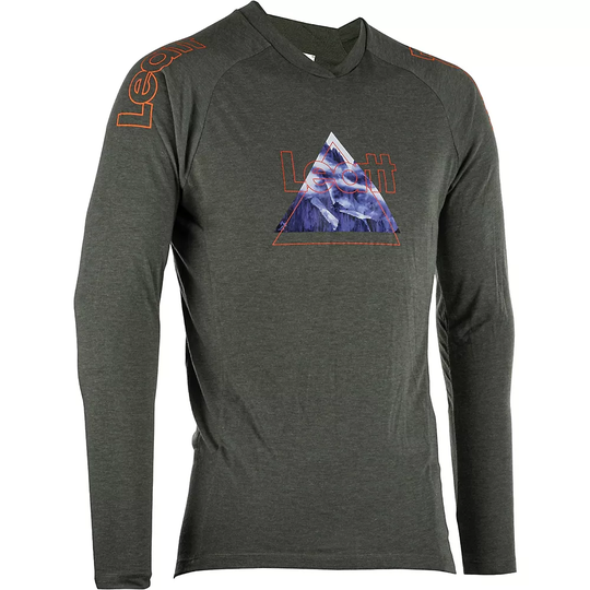 Leatt MTB Gravity 2.0 Jersey 2023 - L} - Pine, Pine