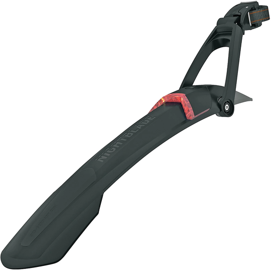 SKS Nightblade Clip-On Mudguard With Light - 29/27.5+} - Black - 29/27.5"+}, Black