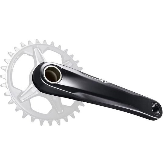 Shimano XT M8100 MTB Crankset - Black, Black