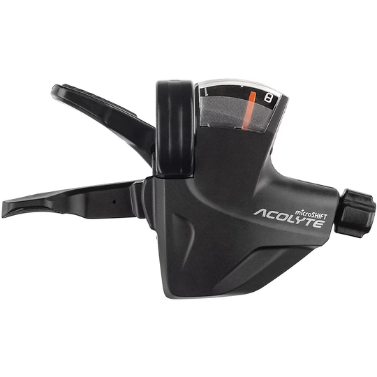 microSHIFT Acolyte M6285-R Short Reach 8sp Shifter - Black - Right}, Black