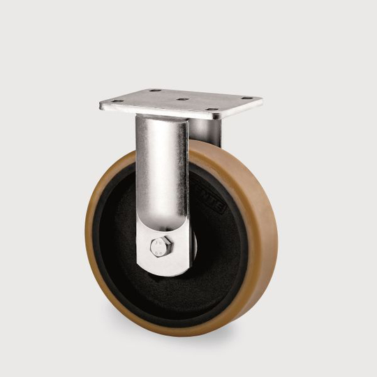 Tente 9688FTP125P63 Teollisuuspyörä kiinteä pyörä, levy 135x110 mm 125 mm