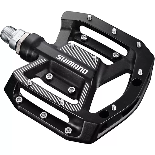 Shimano GR500 Flat MTB Pedals - Black, Black
