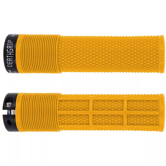 DMR Brendog Death Grip MTB Grips - 135mm - Gul Yellow, Gul Yellow