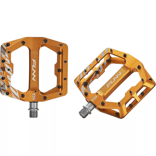 Funn Funndamental Mountain Bike Pedals - Orange, Orange